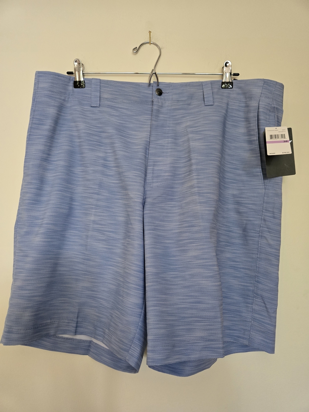 Callaway Light Blue Heather Performance Golf Shorts